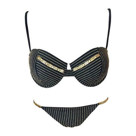 versace two peace swim suit|farfetch bikini.